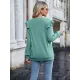 Casual Loose Solid Color V-Neck Shirts Top