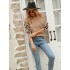 Casual Loose Leopard Patchwork Sweater Top