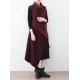 Casual Vintage Knitting High-Neck Sleeveless Dress