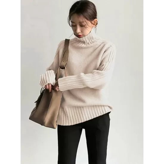 Simple Turtleneck Sweater