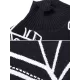 Original Print Irregularity Knitting Sweater