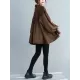 Stylish Knitting Split-Joint Puff Sleeve Shirt Pullover Top