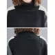 Stylish Split-Joint High-Neck Knitting Sweater