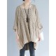 Vintage Loose Solid Color Round-Neck Batwing Half Sleeves Knitting Sweater