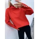 Casual Loose Solid Color High-Neck Long Sleeves Knitwear