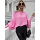 Casual Loose 6 Colors Off-The-Shoulder Long Sleeves Sweater Top