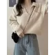 Casual Simple 6 Colors V-Neck Long Sleeves Sweater Top