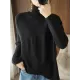 Original Irregular 7 Colors High-Neck Long Sleeves Sweater Top