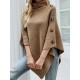 Casual 7 Colors High-Neck Sweater Cape