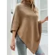 Casual 7 Colors High-Neck Sweater Cape