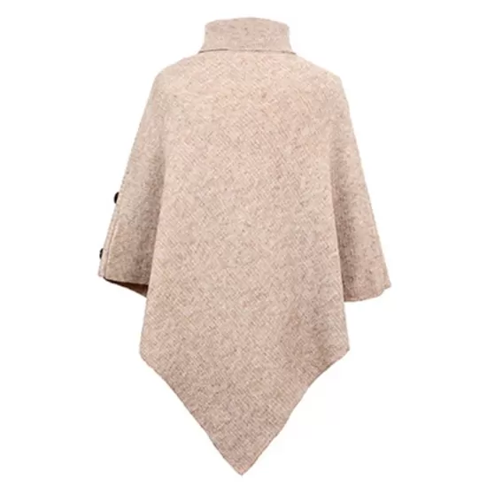 Casual 7 Colors High-Neck Sweater Cape