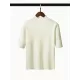 15 Colors Knitting Solid Color High-Neck Short Sleeves Pullover