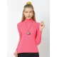 10 Colors Simple Knitting Solid Color High-Neck Pullover