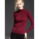 7 Colors Simple Knitting Solid Color High-Neck Sweater