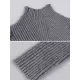 7 Colors Simple Knitting Solid Color High-Neck Sweater