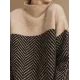 Casual Loose High-Neck Sweater Tops