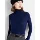 Simple Skinny Long Sleeves Solid Color High-Neck Sweater Tops Pullovers