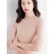 Simple Skinny Long Sleeves Solid Color High-Neck Sweater Tops Pullovers