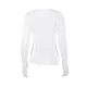 Pleated Solid Color Long Sleeves Skinny Round-Neck T-Shirts