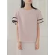 Falbala Tiered Short Sleeves Round-Neck T-Shirts Tops