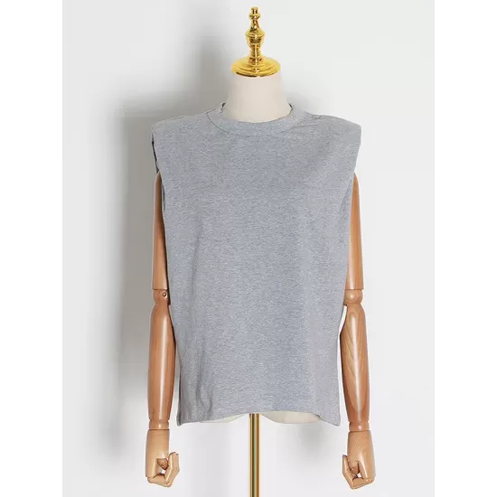 Solid Color Cap Sleeve Loose Round-Neck T-Shirts