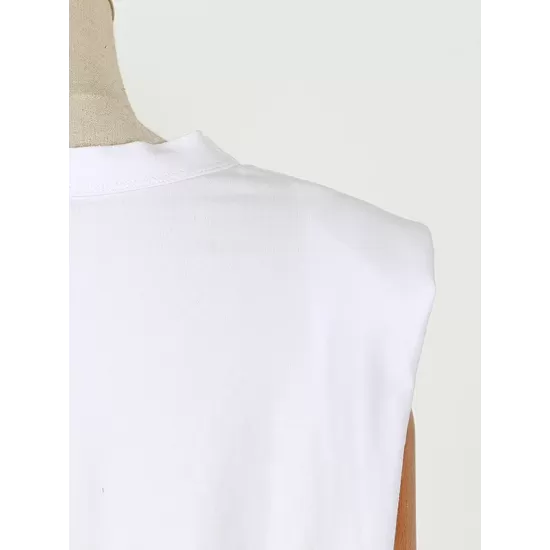 Solid Color Cap Sleeve Loose Round-Neck T-Shirts