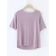 Pleated Solid Color Short Sleeves Heaps Collar T-Shirts Tops