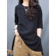 Solid Color Half Sleeves Loose Round-Neck T-Shirts Tops