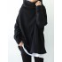 Urban Black&Gray High-Neck Long Sleeve Oversize T-Shirt