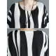 Original Chiffon Batwing Sleeves Striped Shirts Tops