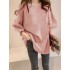 Casual Loose Puff Sleeve Round-Neck T-Shirts Tops