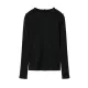 Simple Solid Color Round-Neck Long Sleeves T-Shirt