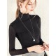 13 Colors High-Neck  Solid Color Long Sleeves T-Shirt Top