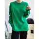 3 Colors Loose Casual Solid Color Split-Side T-Shirt Top