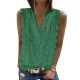 Original Lace Embroidered Solid Color Falbala Vest Top