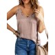 Casual Solid Color Falbala Camisole Vest Top