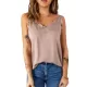 Casual Solid Color Falbala Camisole Vest Top