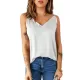 Casual Solid Color Falbala Camisole Vest Top