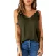 Casual Solid Color Falbala Camisole Vest Top