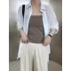 Simple Casual Solid Color Spaghetti-Neck Vest Top