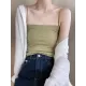 Simple Casual Solid Color Spaghetti-Neck Vest Top