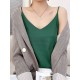 Simple Casual Solid Color Spaghetti-Neck Vest Top