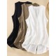 Artistic Retro Loose Ramie Cotton Buttoned Vest Outwear