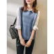 Casual Sleeveless Loose Solid Color Round-Neck Knitting Vest Outerwear