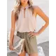 Stylish Selection Loose Solid Color Halter-Neck Vest Top