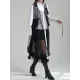 Gauze Jacquard Split-Joint Loose V-neck Vest Outerwear