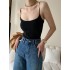 Adjustable Solid Color Skinny Spaghetti-Neck Vest Top