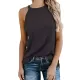 Solid Color Loose Halter-Neck Vest Top