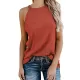 Solid Color Loose Halter-Neck Vest Top