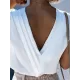 Solid Color V-back Loose Sleeveless V-neck Vest Top